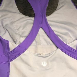 2 tone lavender/purple sports top